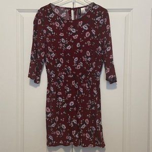 H&M Divided Dress Burgundy